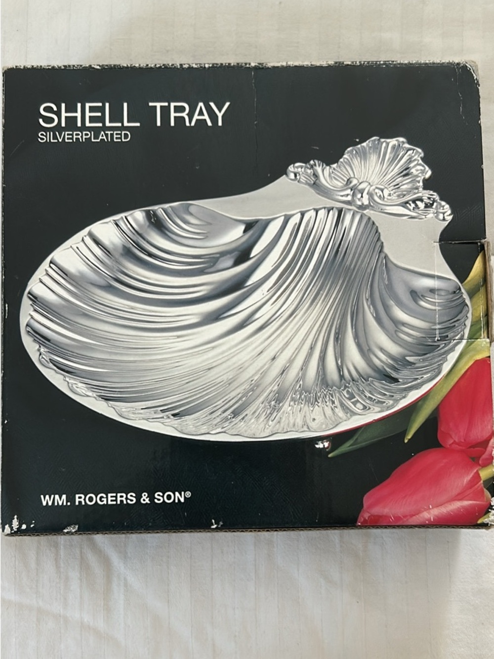 Vintage 1980s Perfect condition silver plated sea shell decorative tray - Picture 3 of 8